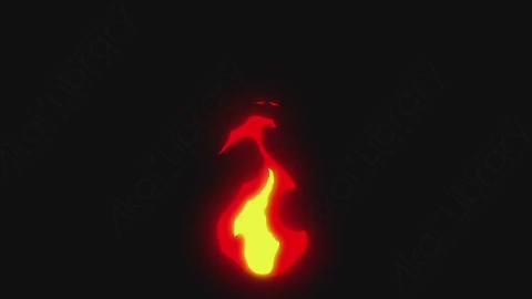AE模板-卡通手绘动态火焰燃烧元素Fire_03