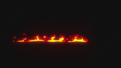 AE模板-手绘卡通火焰元素Fire_03