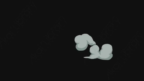 视频素材-卡通手绘动态烟雾元素SMOKE_03