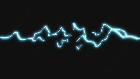 视频素材-卡通手绘动态闪电能量元素ELECTRICLE_04
