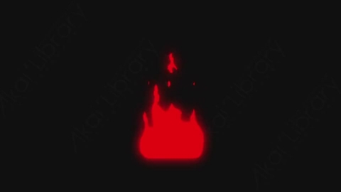 AE模板-卡通手绘动态火焰燃烧元素Fire_04