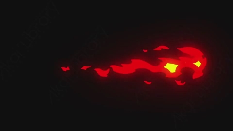 AE模板-手绘卡通火焰元素Fire_04