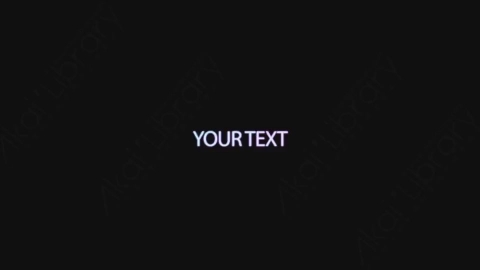 AE模板-手绘卡通发光涂鸦霓虹灯文字标题Text_04