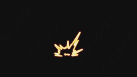 AE模板-手绘卡通发光涂鸦霓虹灯能量爆炸元素Explode_05
