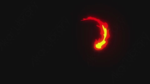 AE模板-卡通手绘动态Fire_01火焰元素