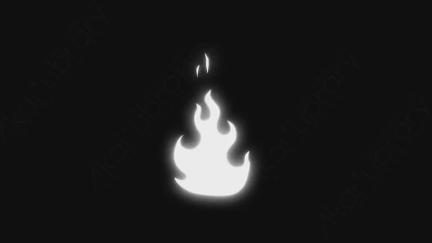 AE模板-卡通手绘动态火焰燃烧元素Fire_05