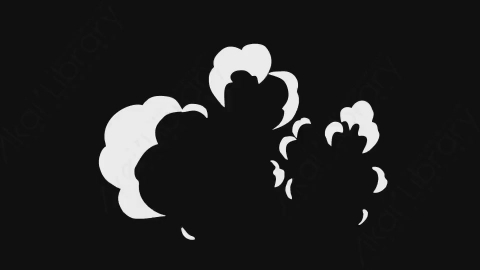 AE模板-卡通手绘动态烟雾元素Smoke_05
