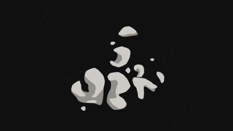 视频素材-卡通手绘火花烟雾元素HitSmoke2-Concrete