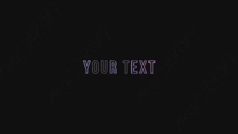 AE模板-手绘卡通发光涂鸦霓虹灯文字标题Text_06