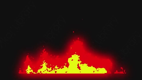 AE模板-卡通手绘火焰燃烧元素fire_06