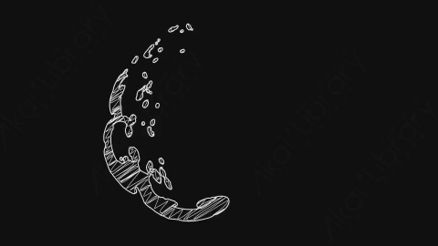 视频素材-卡通手绘涂鸦液体飞溅元素water_12_scribble
