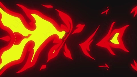 AE模板-卡通手绘动态Fire_03火焰元素