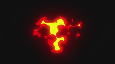 AE模板-手绘卡通火焰元素Fire_07