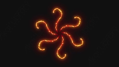 AE模板-卡通手绘动态火焰燃烧元素Flame_07_Flame