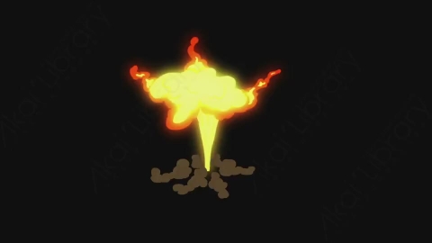 视频素材-卡通手绘动态火焰燃烧元素FIRE_09