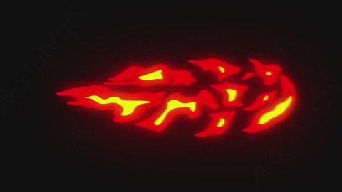 AE模板-卡通手绘火焰燃烧元素Fire_09