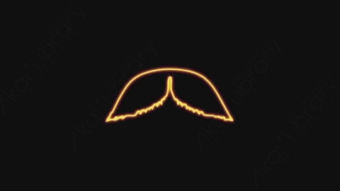AE模板-手绘卡通发光涂鸦霓虹灯胡子元素Mustach_09