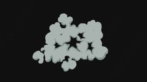 视频素材-卡通手绘动态烟雾元素SMOKE_09