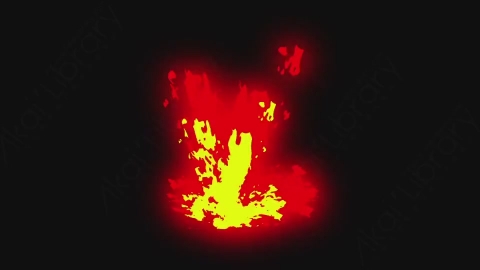 AE模板-卡通手绘火焰燃烧元素fire_09