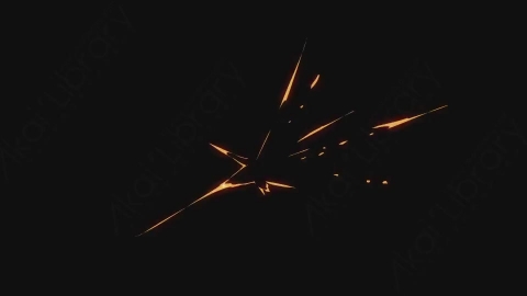 视频素材-卡通手绘火花元素sparks_09