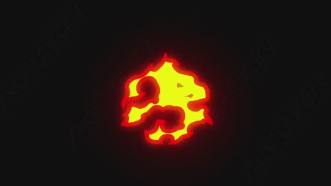 AE模板-手绘卡通火焰元素Fire_10