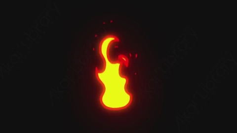AE模板-手绘卡通火焰元素Fire_10