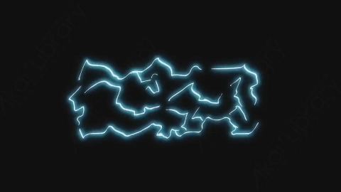 视频素材-卡通手绘动态闪电能量元素ELECTRICLE_11