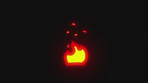 AE模板-手绘卡通火焰燃烧元素Fire_11
