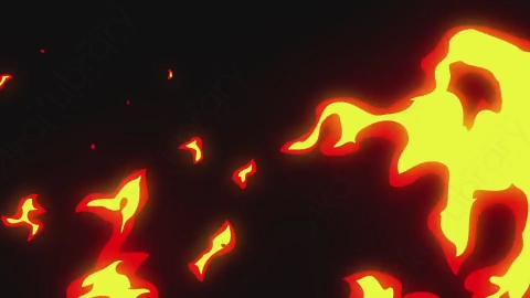 AE模板-手绘卡通火焰元素Fire_11