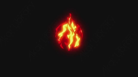 AE模板-卡通手绘动态火焰燃烧元素Flame_11_Flame