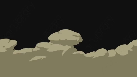 视频素材-卡通手绘烟雾元素smoke_11