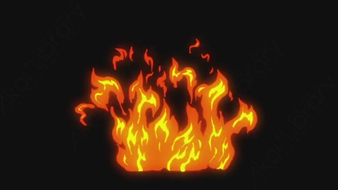 视频素材-卡通手绘动态火焰燃烧元素FIRE_12