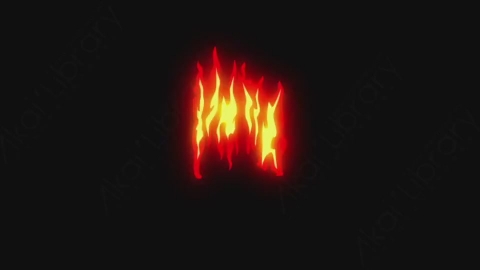 AE模板-卡通手绘动态火焰燃烧元素Flame_12_Flame