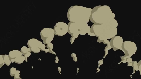 视频素材-卡通手绘烟雾元素smoke_12