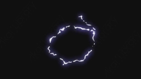 AE模板-卡通手绘闪电能量元素Electricity_14