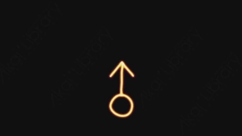 AE模板-手绘卡通发光涂鸦霓虹灯符号元素Symbol_14
