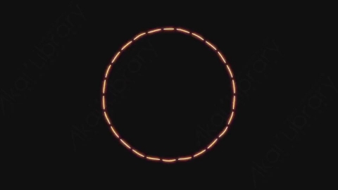 AE模板-手绘卡通发光涂鸦霓虹灯运动线条元素Circle_Lines_Motion_11