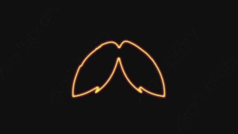 AE模板-手绘卡通发光涂鸦霓虹灯胡子元素Mustach_15