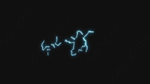 视频素材-卡通手绘动态闪电能量元素ELECTRICLE_16