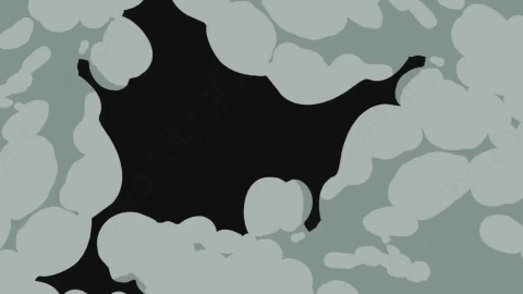 视频素材-卡通手绘动态烟雾元素SMOKE_16