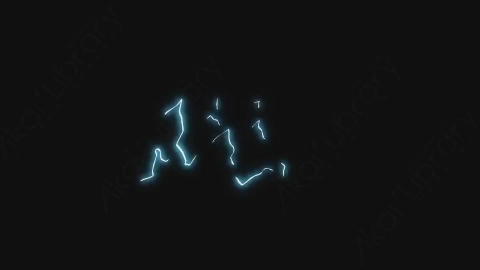 视频素材-卡通手绘动态闪电能量元素ELECTRICLE_18