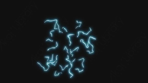 视频素材-卡通手绘动态闪电能量元素ELECTRICLE_21