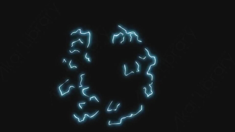 视频素材-卡通手绘动态闪电能量元素ELECTRICLE_23