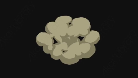 视频素材-卡通手绘烟雾元素Smoke_26