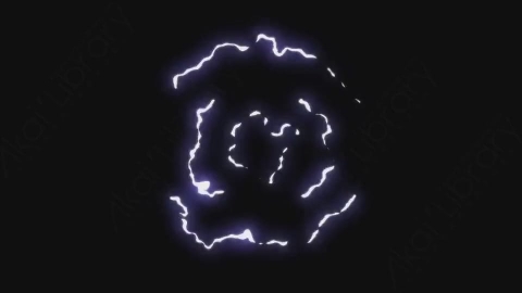 AE模板-卡通手绘闪电能量元素Electricity_28