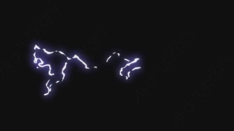 AE模板-卡通手绘闪电能量元素Electricity_30