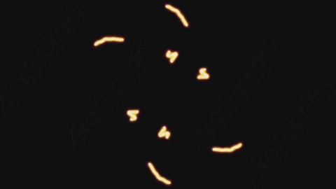 AE模板-手绘卡通发光涂鸦霓虹灯运动线条元素Wiggle_LinesMotion_02