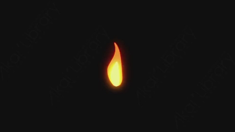 AE模板-卡通手绘火焰燃烧元素Candle_fire_loop