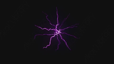 AE模板-卡通手绘动态闪电能量元素Lightnings_1
