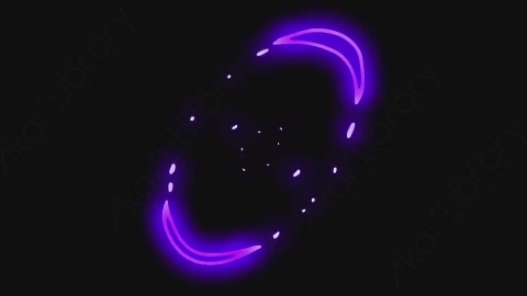 AE模板-卡通手绘发光霓虹灯线条元素NEON_01